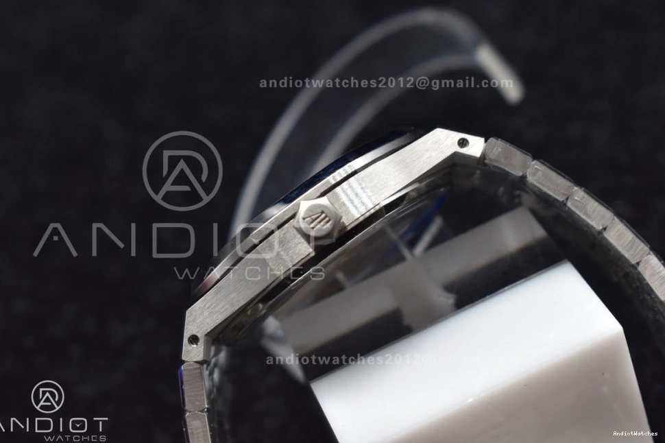 SS Best Oak 445 Edition Bracelet 1:1 A4302 APSF Clone SS Blue Super Lightweight 15500 Dial 41mm Textured Royal on 0116